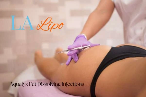 Woman having fat dissolving injections Waltham Abbey on thighs