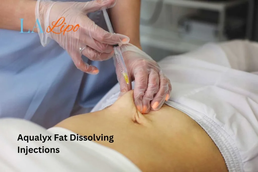 woman having fat dissolving injections Waltham Abbey in the stomach