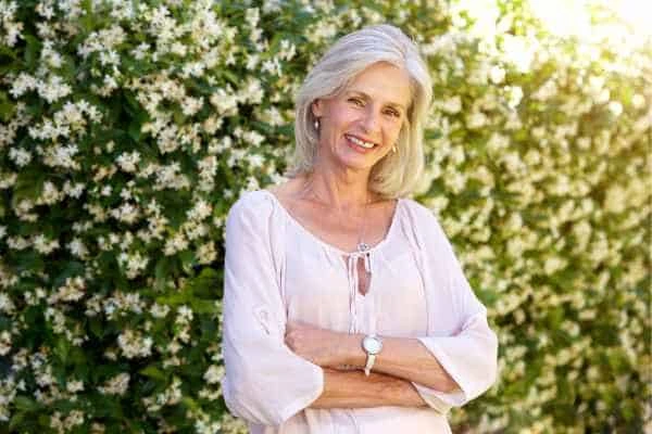 Older woman happy with urinary incontinence treatment Waltham Abbey