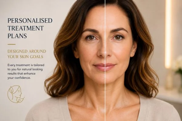 Before and after results of Collagen Lift Therapy Waltham Abbey